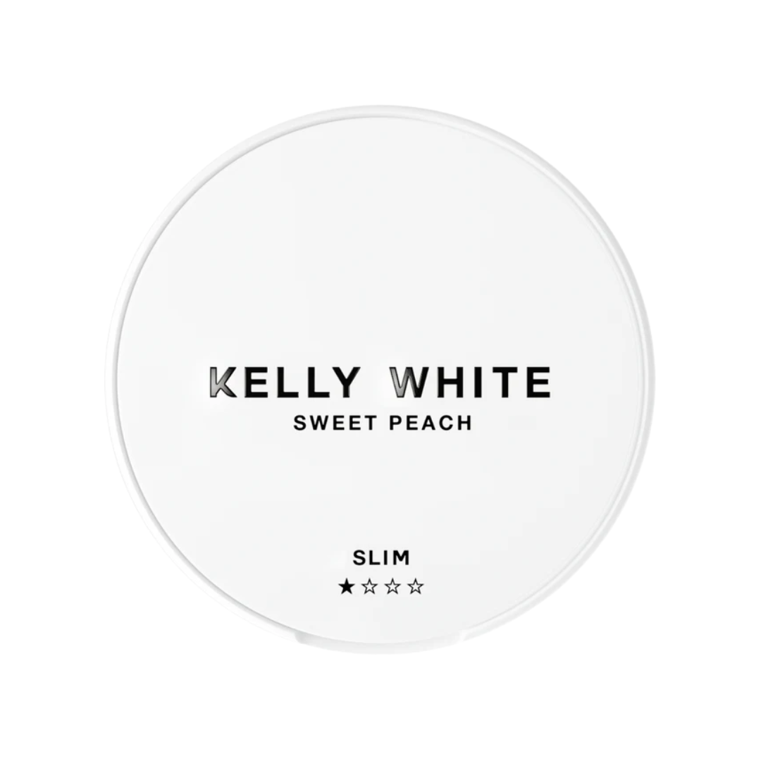 Front view of the black and white cream container with a smooth surface and minimalist design.