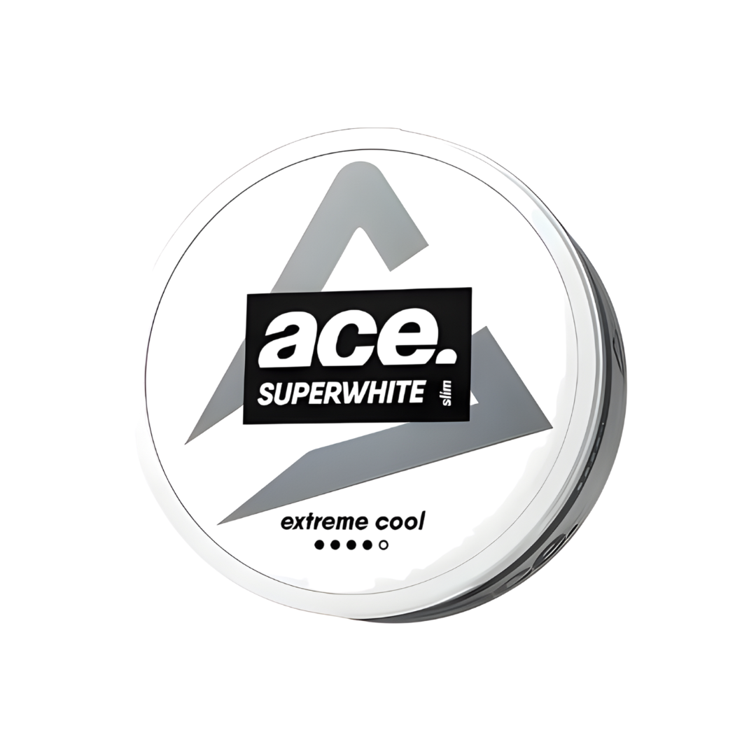 Detail close-up of the white container featuring a logo print and mountain graphic on a transparent background