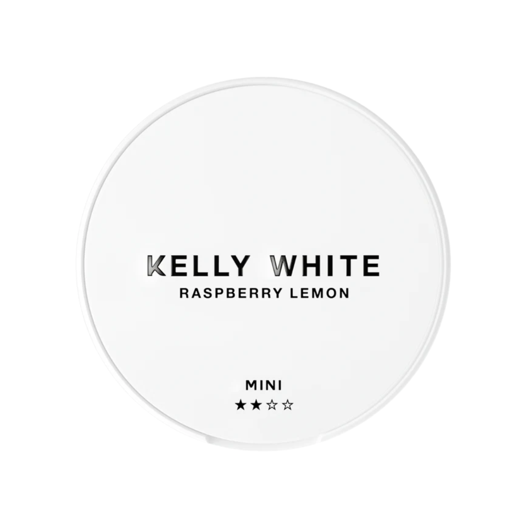 Front view of the white product container with a simple design on a transparent background.