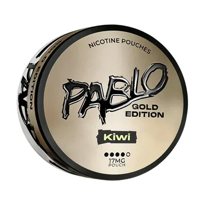 Detail close-up of the gold edition can featuring bold text on a transparent background