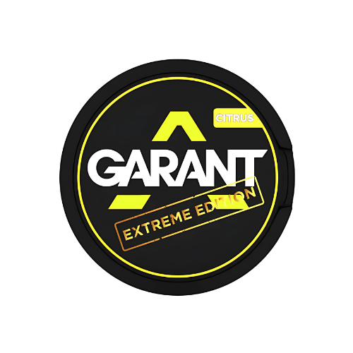 Circular GARANT logo in black and yellow on a transparent background