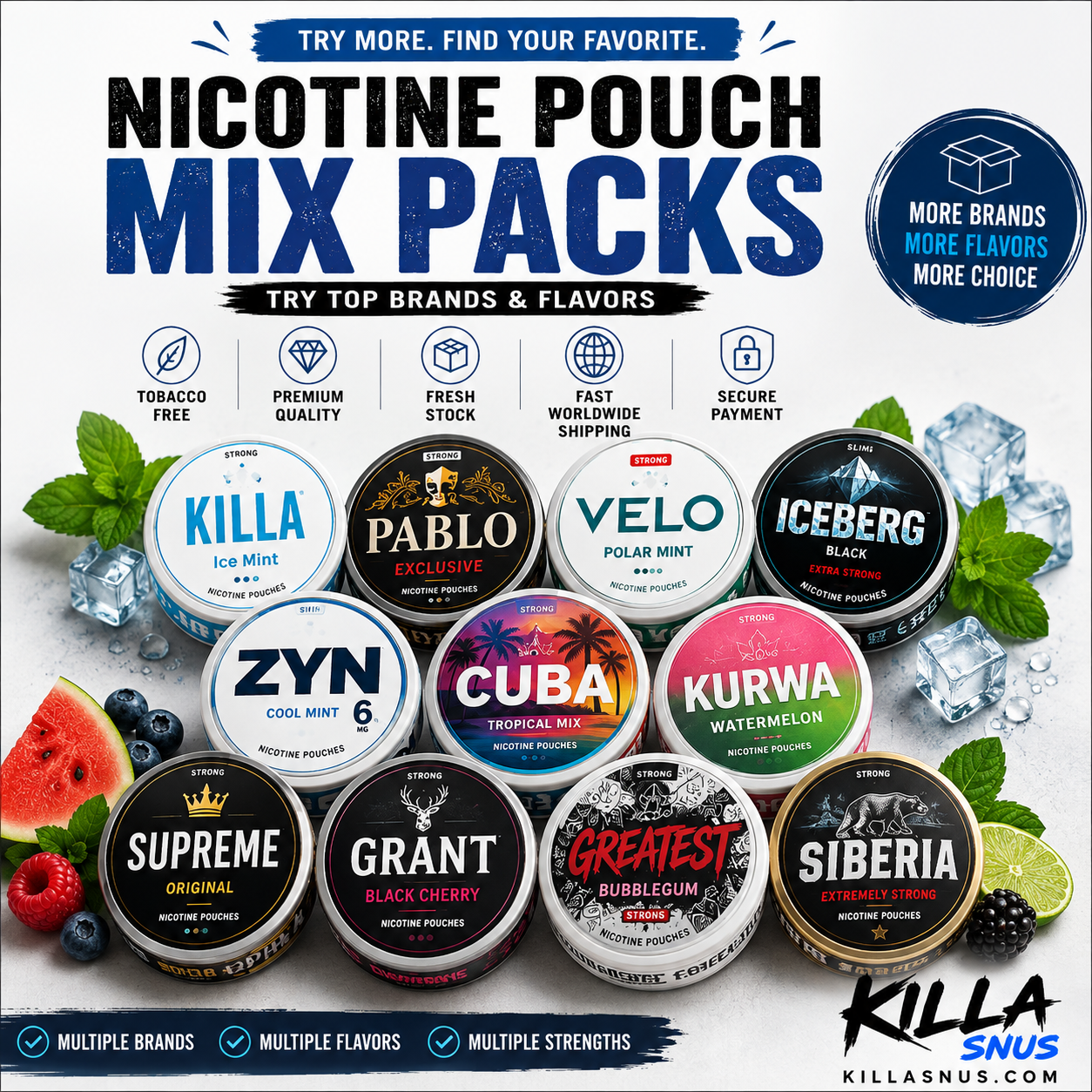 Mixpack Nicotine Pouches