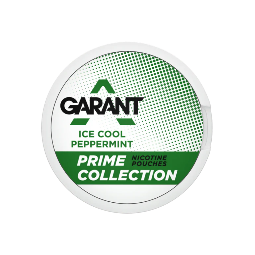 Detail close-up of the green and white circular container showcasing branding and label text