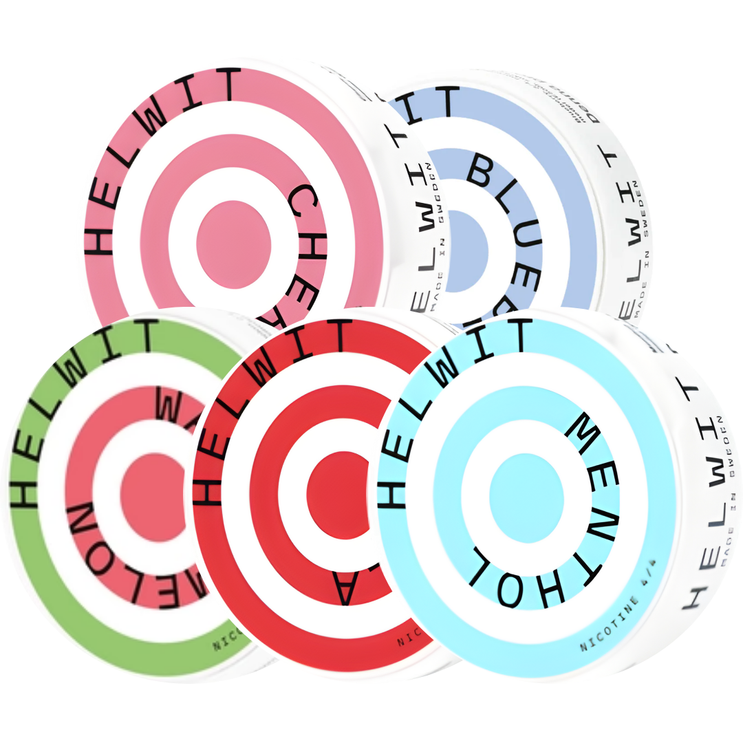 Colorful circular target stickers in red, pink, green, and blue showcasing branding on a transparent background.