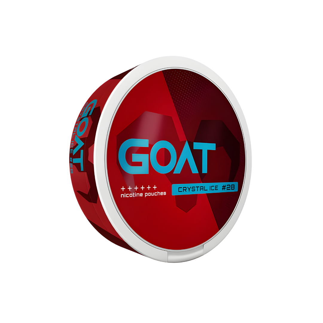 Detail close-up of a red circular container featuring label text, smooth surface, and a transparent background.