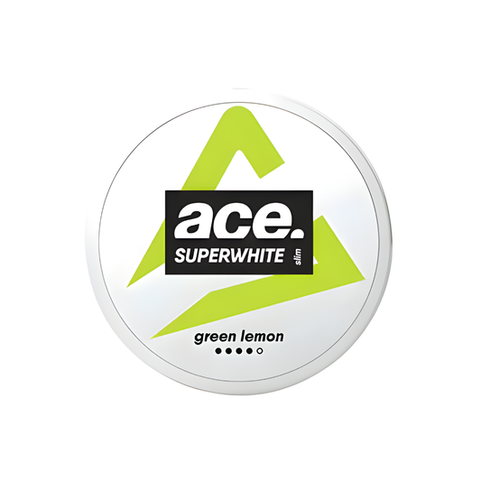 Front view of a white circular container featuring a green and black logo with a mountain graphic on a transparent backgro…