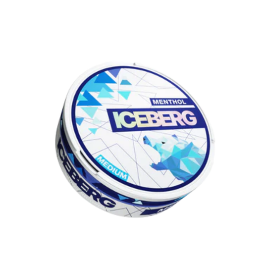 Front view of the blue and white circular can featuring graphic design and label text.