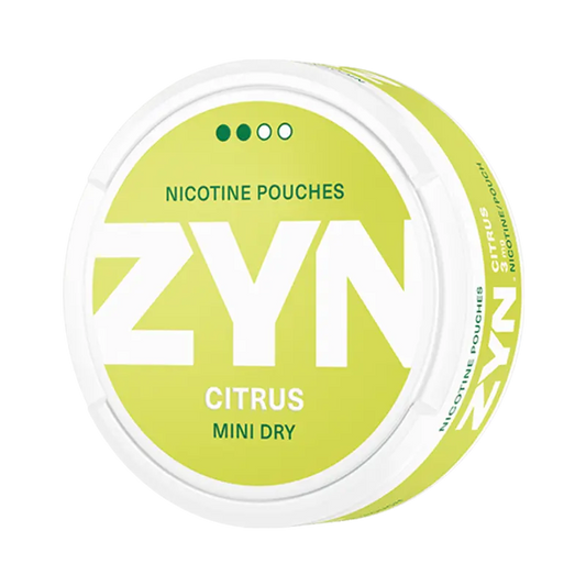 ZYN Citrus Mini Dry Normal Light – Subtle Citrus, Light Nicotine
