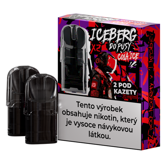 Packaging shot of black vape cartridges featuring graphic design and text label in red and black colors.