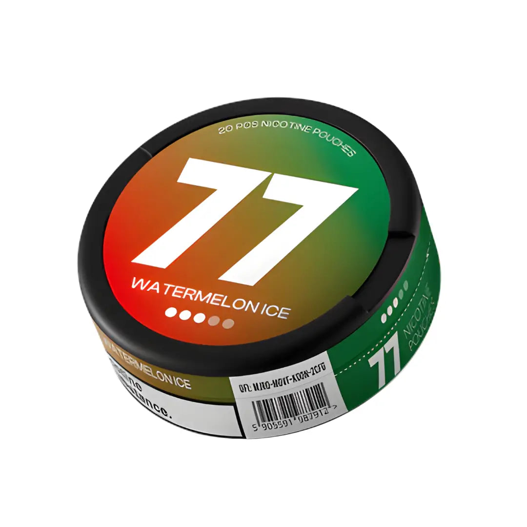 Medium 77 Watermelon Ice vape by Europesnus.com, featuring a colorful watermelon-themed design.