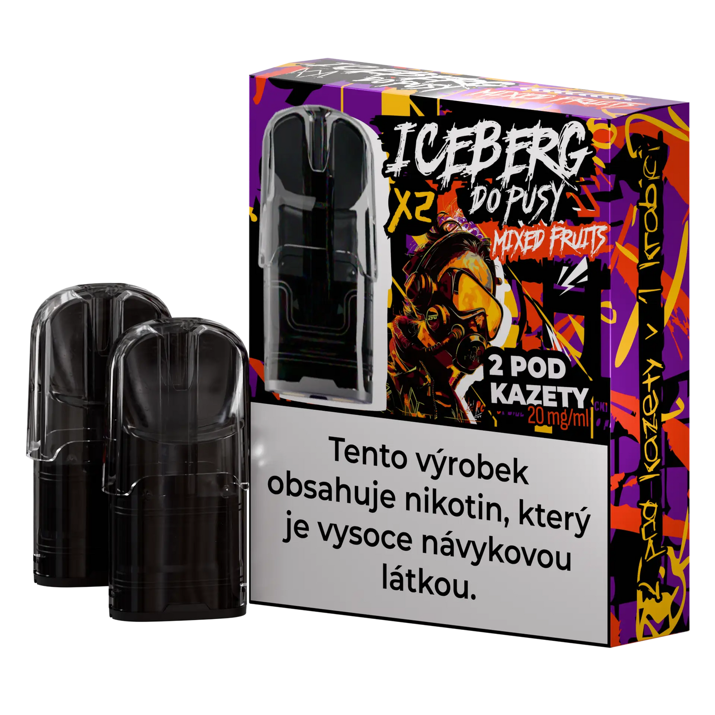 Mixed fruits for Iceberg Do Pusy Pods by Killa Snus, featuring colorful assorted fruit pieces in a clear container.