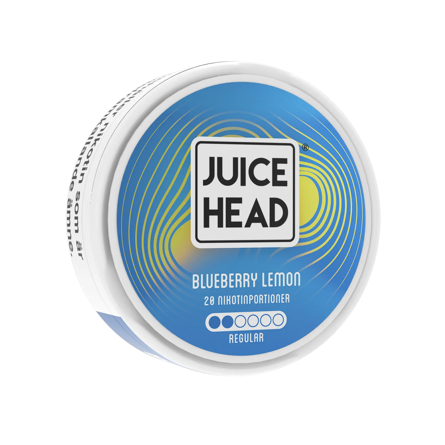 Juice Head Blueberry Lemon e-liquid bottle from Europesnus.com, showing the front label with blueberry and lemon flavor details.