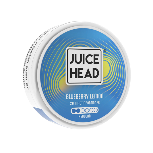 Juice Head Blueberry Lemon e-liquid bottle from Europesnus.com, showing the front label with blueberry and lemon flavor details.