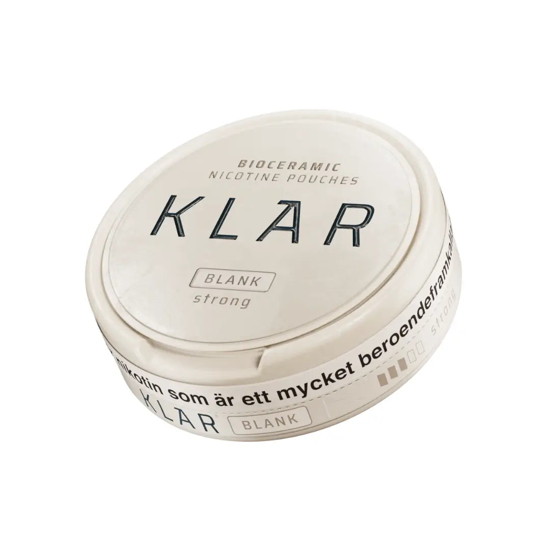 Klar Blank Strong Mini Pouches by Killa Snus in a pack, designed for discreet use and quick nicotine satisfaction.
