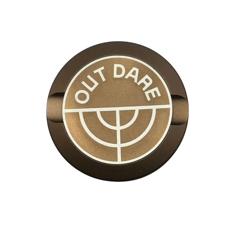 Outdare Metal Can Brown for Killa Snus, featuring a sleek brown design and metal lid, shown in the product image.
