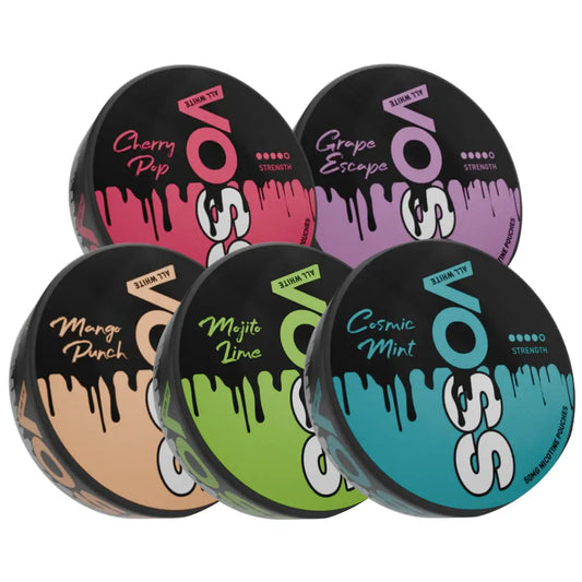 Voss Mixpack by Killa Snus in various flavors, featuring sleek packaging and vibrant branding for snus enthusiasts.