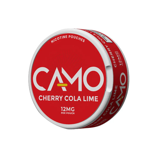 Camo Cherry Cola Lime Strong energy drink can with camouflage design and vibrant red, green, and black colors, branded Europesnus.com