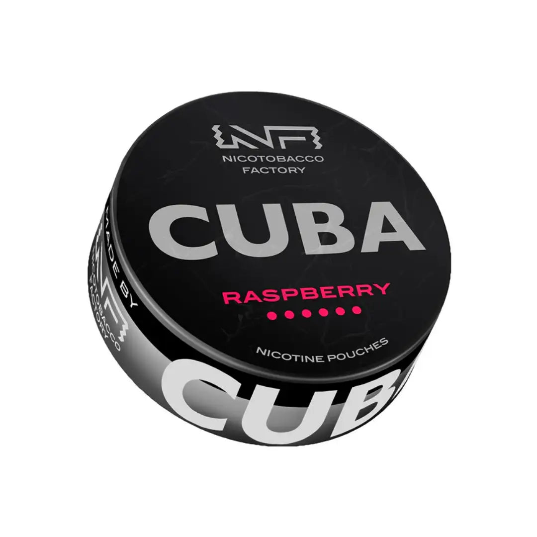 Cuba Black Raspberry flavored e-liquid bottle from Europesnus.com, featuring black raspberry design and branding on the label.