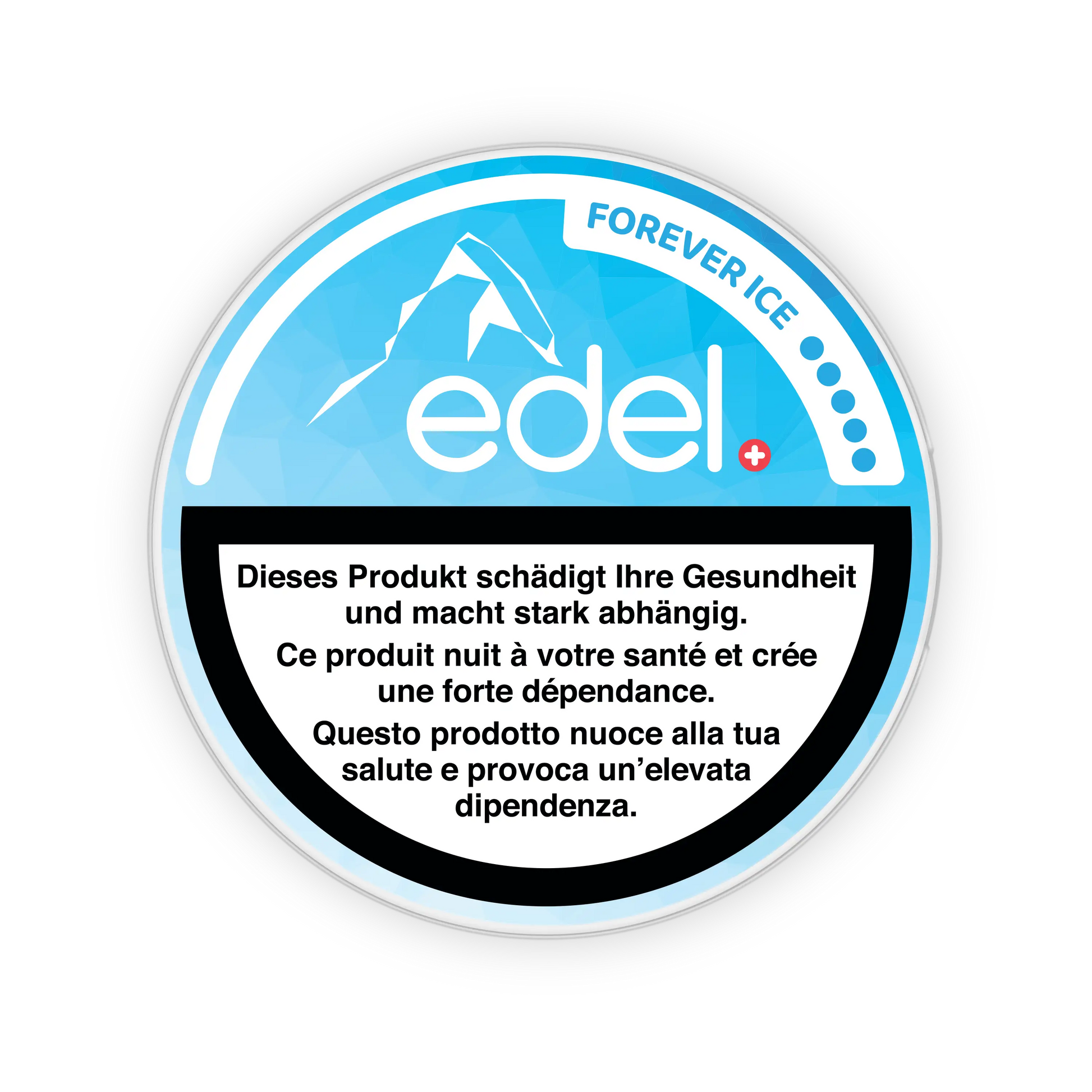 Edel ForeverIce top with sleek design and branding, showing a close-up of the product's stylish and modern appearance