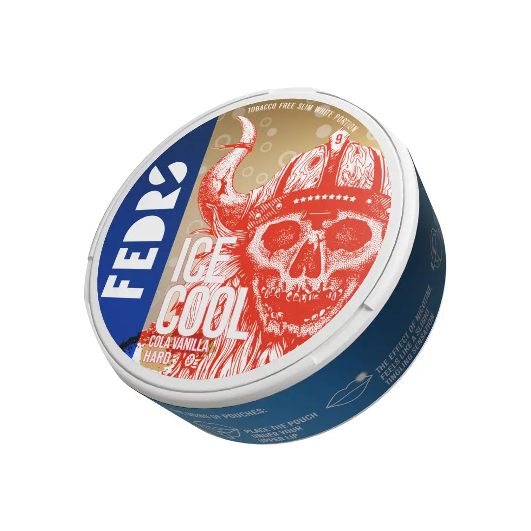 Fedrs Ice Cool Cola Vanilla Hard drink in a clear bottle, showcasing the dark beverage with vanilla flavor accents.