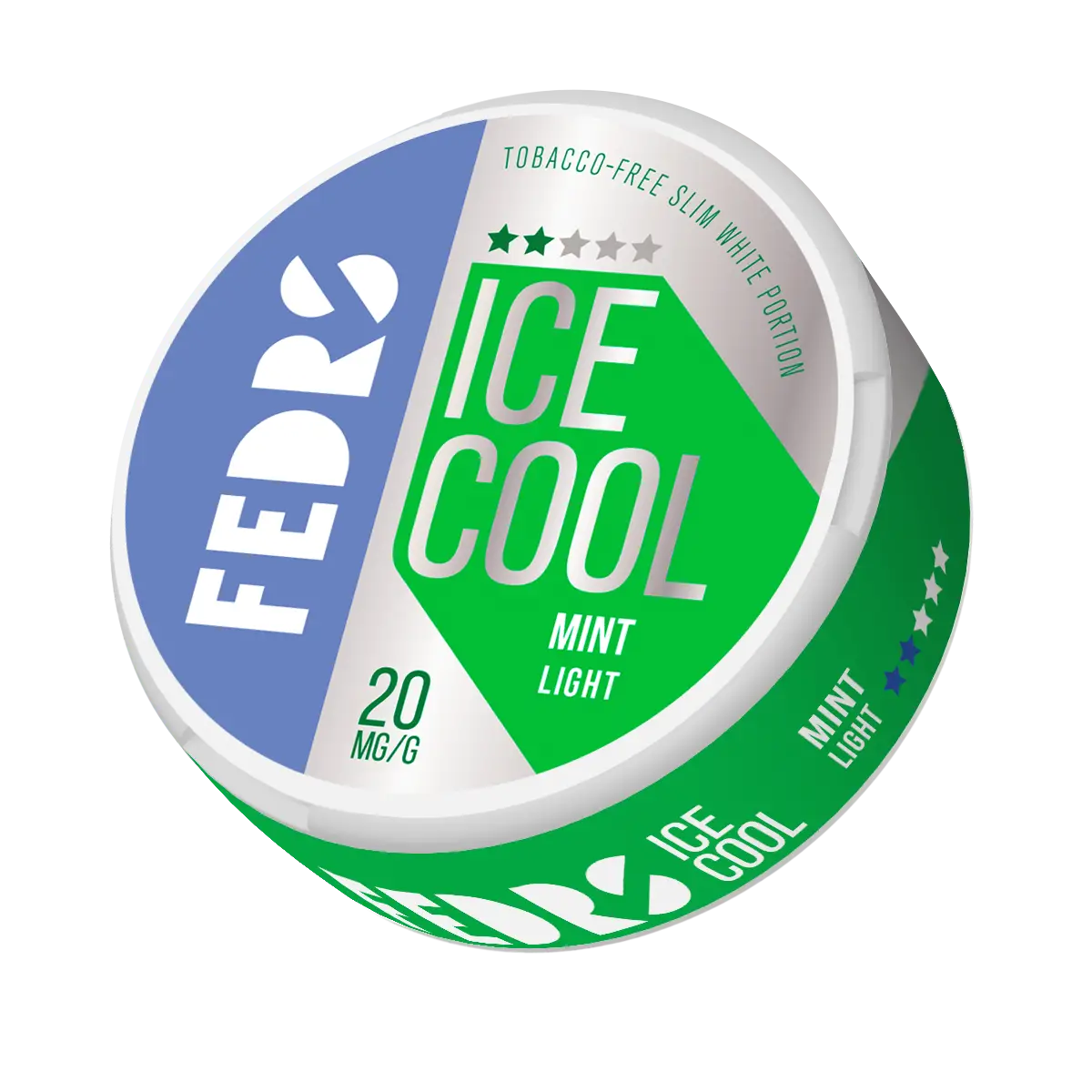 Light mint-colored Fedrs Ice Cool light bulb from Europesnus.com, showing a sleek, modern LED design with a cool-toned finish.
