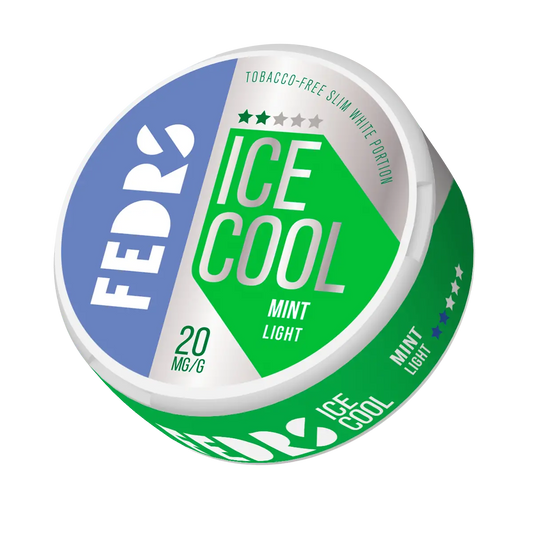 Light mint-colored Fedrs Ice Cool light bulb from Europesnus.com, showing a sleek, modern LED design with a cool-toned finish.