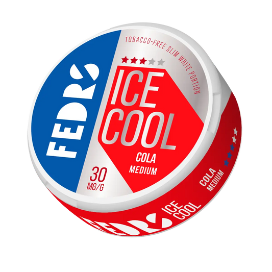 Medium Cola bottle from Fedrs Ice Cool brand, featuring a sleek label and clear plastic packaging.
