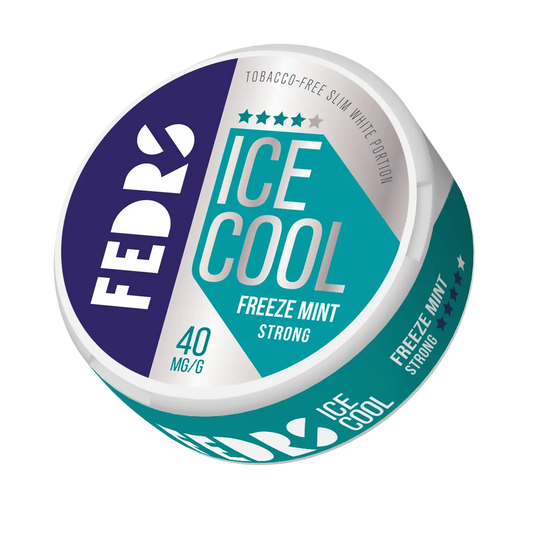 Europesnus Fedrs Ice Cool Strong Freeze Mint, icy mint-flavored frozen treat in packaging, refreshing and intense flavor