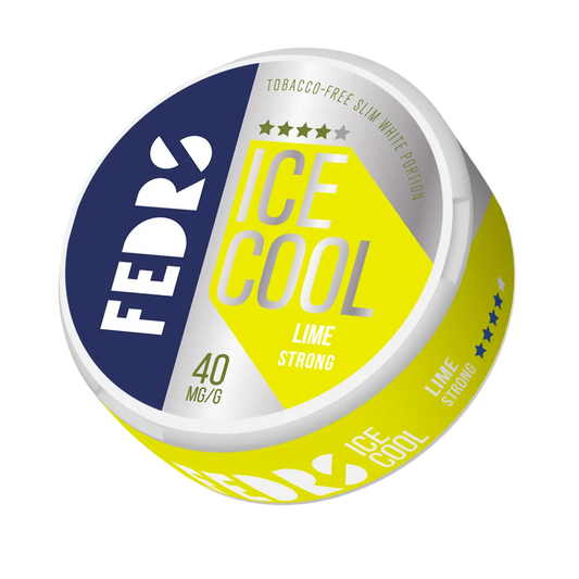 Fresh green Fedrs Ice Cool Strong Lime from Europesnus.com, featuring bright lime slices with vibrant texture and juicy appearance.