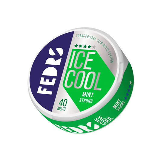 Fedrs Ice Cool Strong Mint breath freshener in a sleek packaging, designed for long-lasting cool mint flavor and freshness.