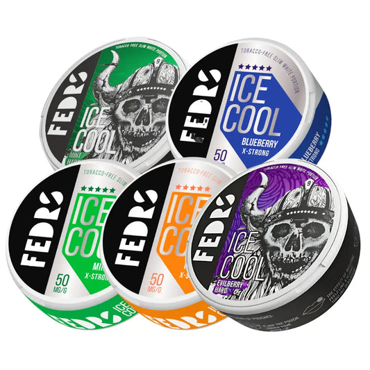 Assorted Fedrs Mixpack with various flavors of Europesnus.com tobacco products in colorful packaging.