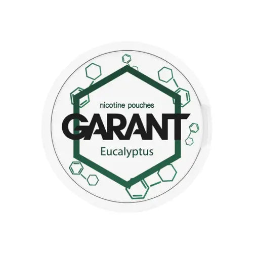 Garant Eucalyptus essential oil bottle from Europesnus.com, with a clear label and amber glass container.