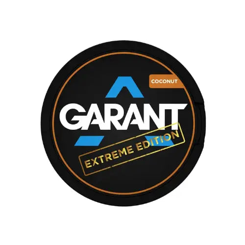 Garant Extreme Coconut energy gel packet from Europesnus.com, showing the vibrant packaging and flavor details.