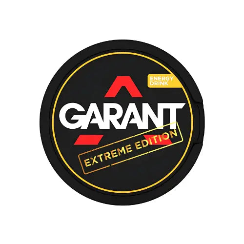 Velostørrelse 38 of Garant Extreme Energy Drink in a can, featuring vibrant branding and energetic design.