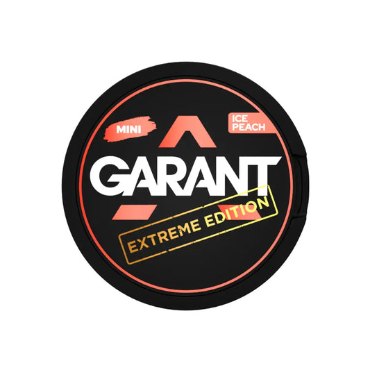 Garant Extreme Ice Peach Mini ice cream treat in a colorful wrapper, featuring peach flavor and compact size.