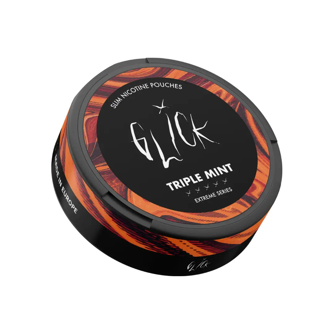 Glick Triple Mint Extreme Series cigar pack featuring three cigars with vibrant green and gold packaging, highlighting premium quality.