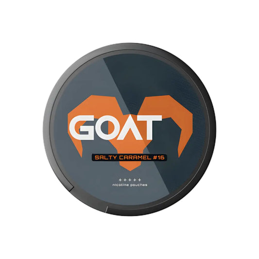Goat Salty Caramel treat from Europesnus.com featuring a caramel confection with goat milk flavor on a white background.