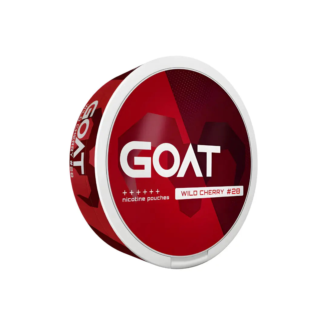 Goat Wild Cherry 28mg cannabis product in packaging with branding, highlighting the premium quality of Europesnus.com.
