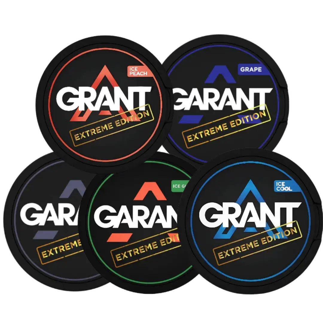 Europesnus Grant Mixpack with assorted tobacco blends in colorful packaging, ideal for rolling and smoking.