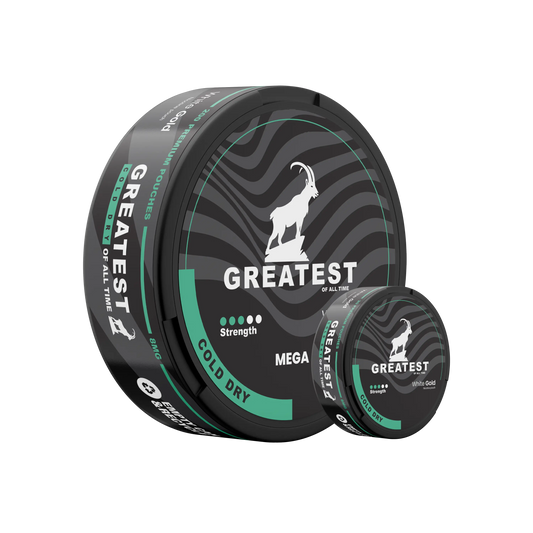 Greatest 8mg Mega Can from Europesnus.com showing a large, colorful energy drink can with bold branding and vibrant design.