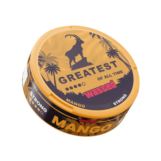 Close-up of a vibrant mango from Greatest Wasted Mango collection by Europesnus.com, showcasing bright orange skin and fresh appearance.