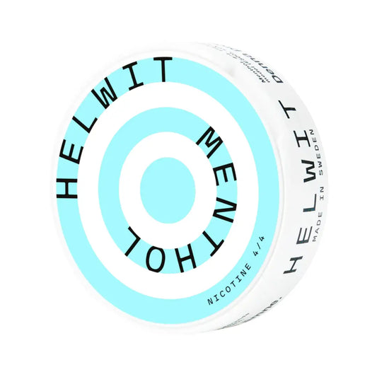 Helwit Menthol lozenges in a clear package, featuring fresh mint flavor and cooling menthol, designed to soothe sore throats.