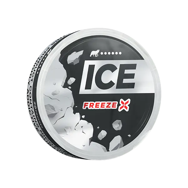 Ice Freeze X cold pack can from Europesnus.com, showing the portable cooling product in a side perspective.