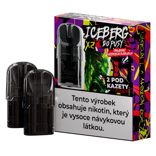 Iceberg Do Pusy Pods by Europesnus.com featuring strawberry, watermelon, and bubblegum flavor in a sleek pod design