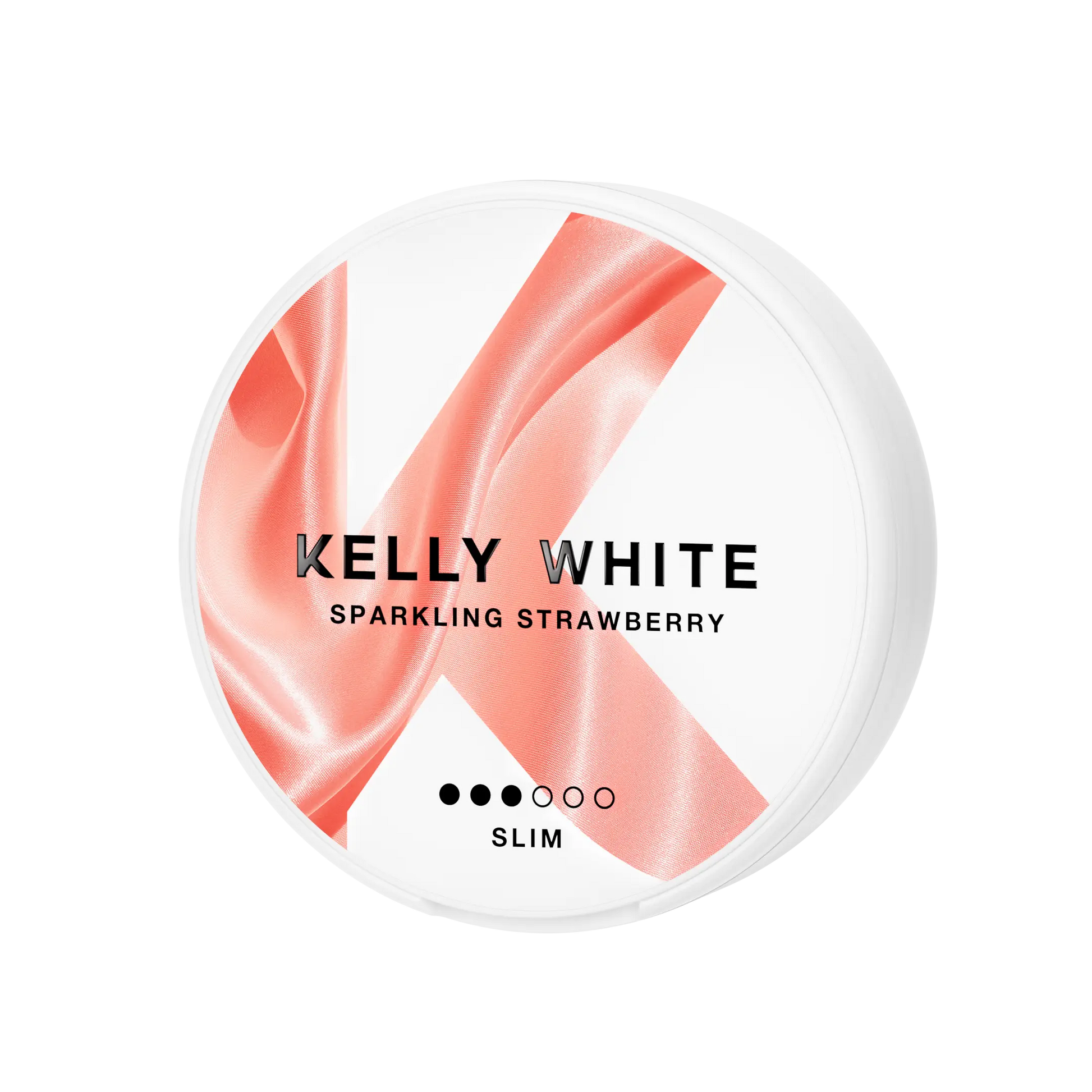 Kelly White Sparkling Strawberry by Europesnus.com, a clear glass bottle with sparkling strawberry beverage, no label or background.