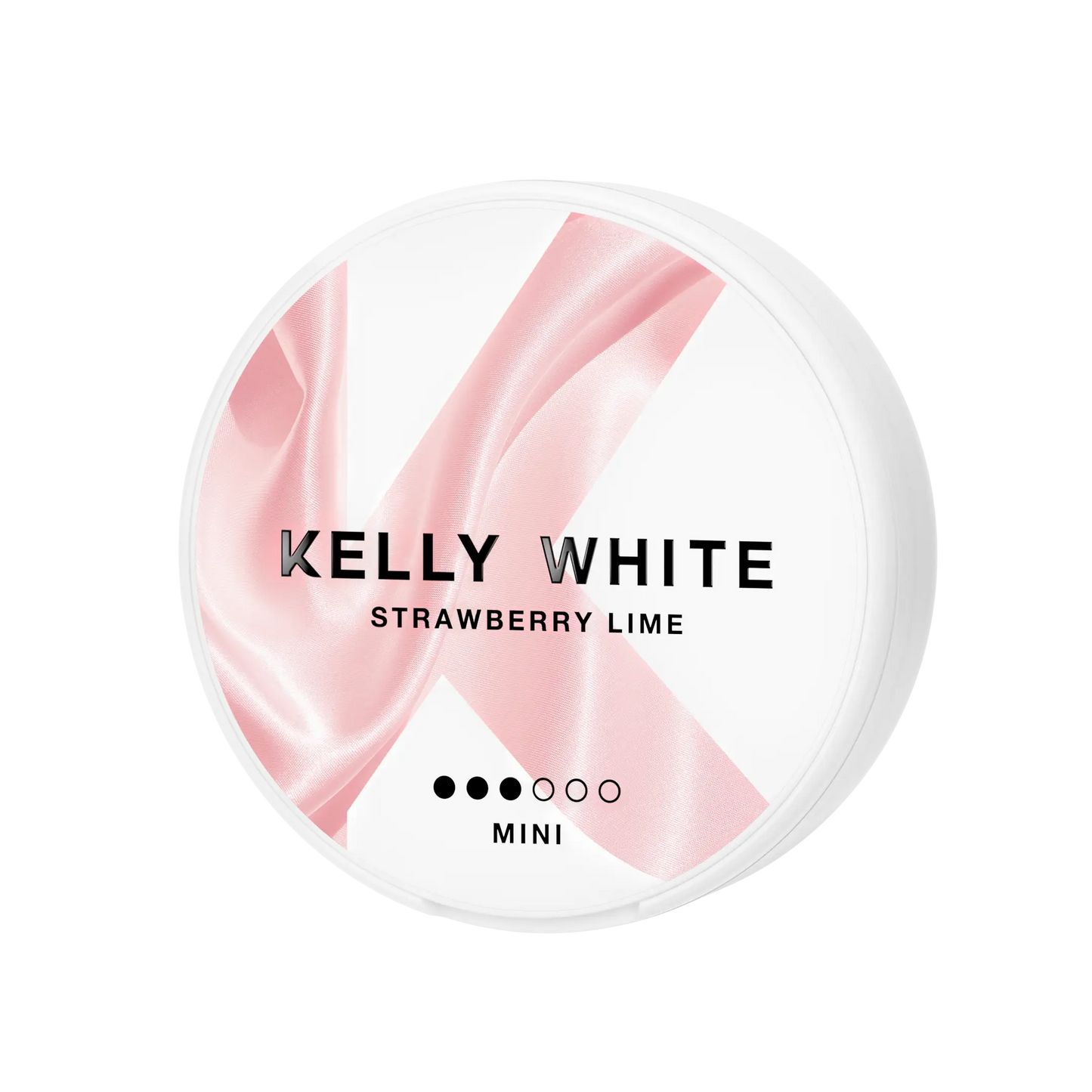 Kelly White Strawberry Lime Mini by Europesnus.com, showing the product with fresh strawberry and lime flavors on a white background.