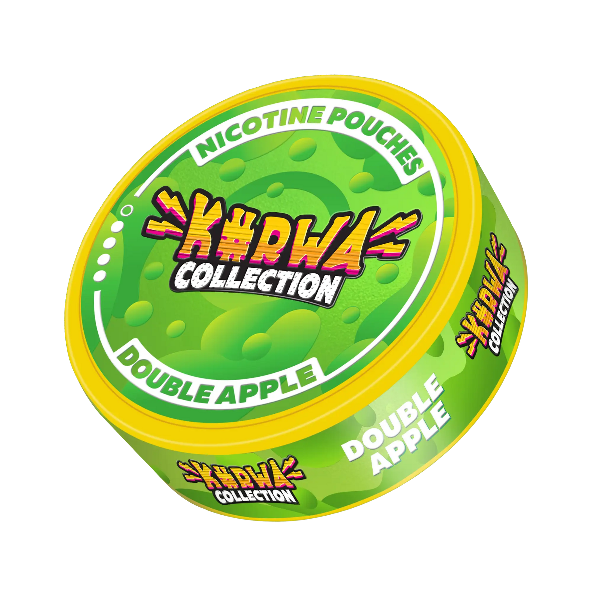 Kurwa Double Apple snus pouch from Europesnus.com, featuring a sleek design and double apple flavor packaging.