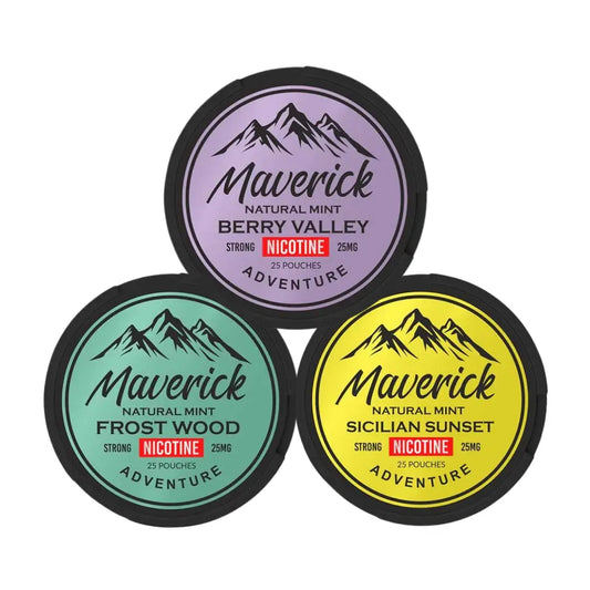 Europesnus.com Maverick Mixpack featuring a variety of colorful smoke and vapor products in sleek packaging.