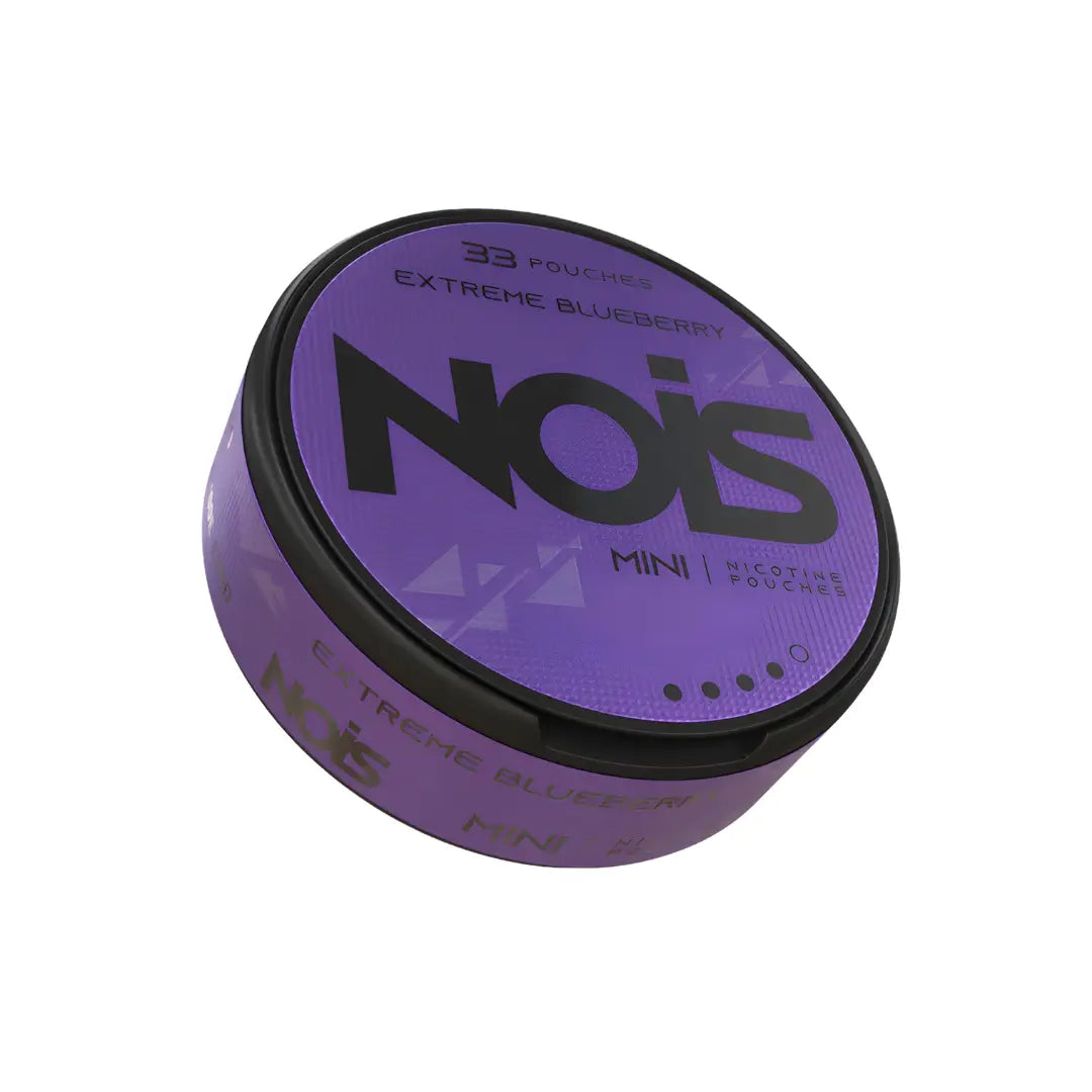 Nois Blueberry Extreme Mini e-cigarette from Europesnus.com with sleek design and blueberry flavor.