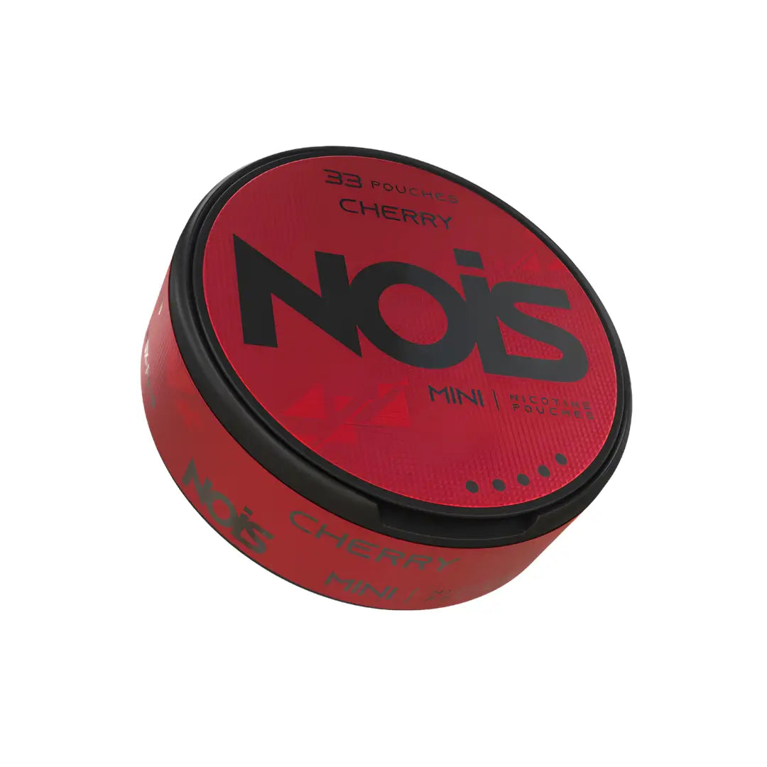 Nois Cherry Extreme Mini vape device from Europesnus.com, compact and colorful with cherry-themed design and sleek finish.